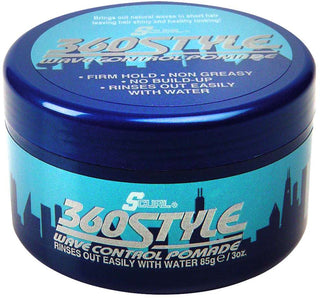 Lusters S-Curl 360 Style Wave Control Pomade 3 Oz