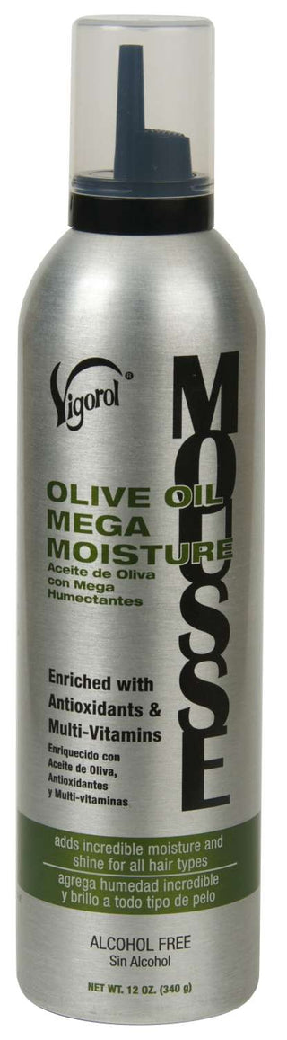 Vigorol Olive Oil Mega Moisture Mousse 12 Oz