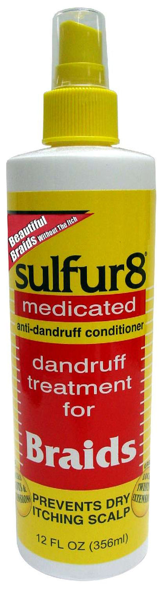 Sulfur8 Medicated Anti-Dandruff Conditioner For Braids Spray 12 Fl Oz